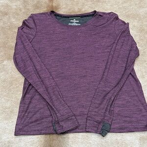Bombas 100% Merino WoolPurple Long Sleeve Tee